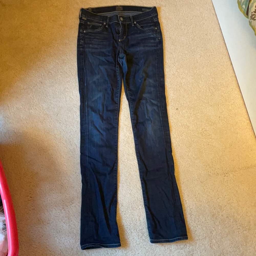 Citizens of humanity straight leg dark jeans